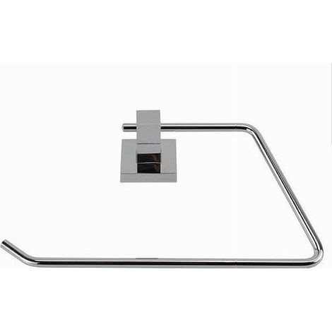 Trade Shop - Toallero De Pared Doble Baño Cuadrado 23cm 59182 - (1/2)