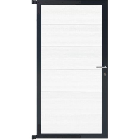 ELZE-Tor-Komplettset 90 x 173 cm, Füllung weiß
