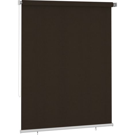 Persiana enrollable de exterior 180x230 cm marrón (1/5)