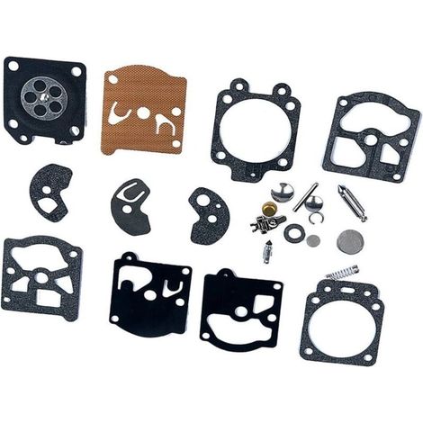Kit de reconstruction de carburateur avec membrane K10-WAT compatible avec Walbro WT-1 WT-10, Stihl FS40 FS44, Husqvarna 50R 26L, McCulloch, Echo et autres marques
