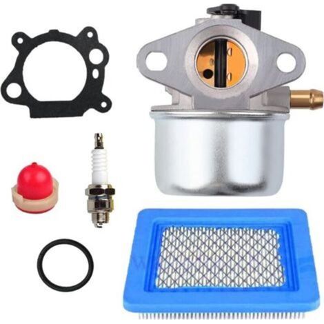 799868 Kit de carburateur pour moteur Briggs & Stratton 4 à 7 HP Remplace OEM 498170 497586 497314, carburateur de moteur avec lampe d'amorçde filtre à air 491588 (1/5)