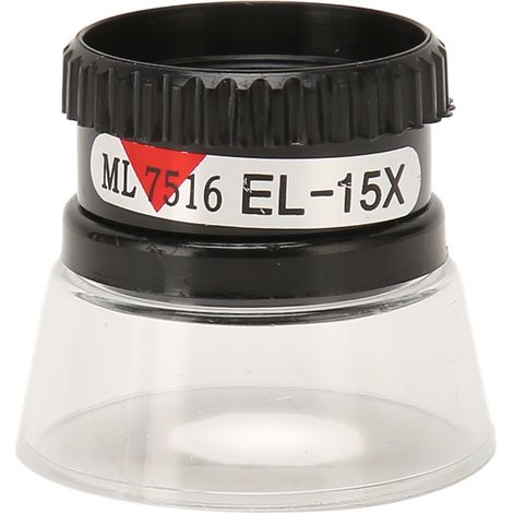 Loupe cylindrique à grossissement 15x, légère et portable, adaptée à la lecture, à la bijouterie, à la réparation de montres, etc. (1/5)