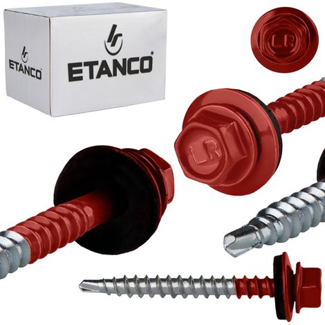 Tornillos de agricultor GTF2 Z14 4,8x50 mm RAL 3011 (1/5)