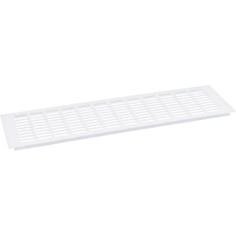 Grille de ventilation rectangulaire, grille de ventilation, grille de ventilation rectangulaire, grille de ventilation rectangulaire pour une ventilation idéale 80 × 250 mm 2 pièces (Blanc) (1/3)