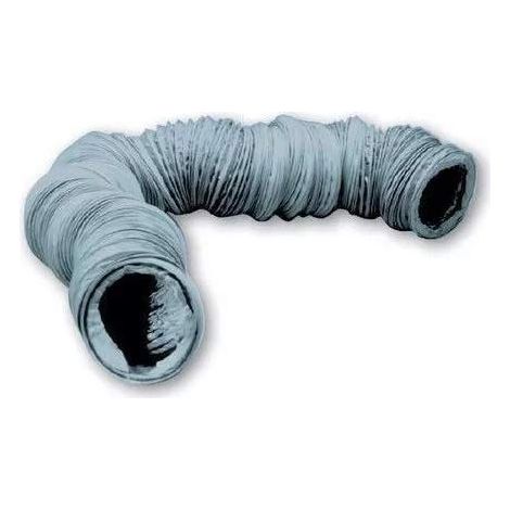 Unelvent – Conduit flexible VMC 6m diamètre 125mm en PVC gris – Armature hélicoïdale – Prévu pour installations individuelles – 810198