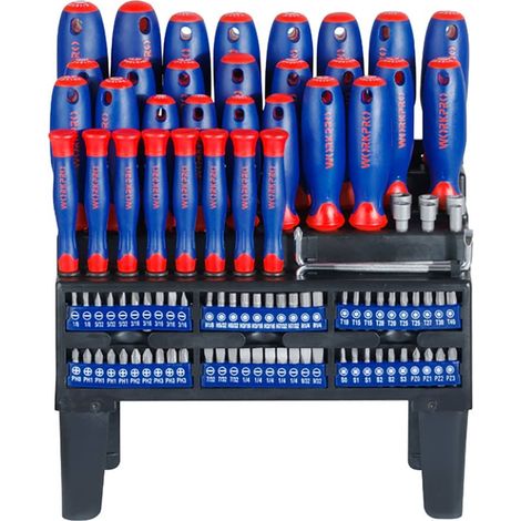Destornilladores cr-v, juego 100 piezas