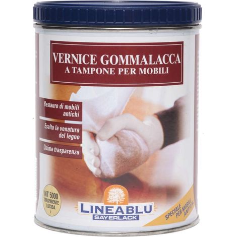 Blu Sayerlack Vernice Gommalacca - Trasparente - 750 ml (1/2)