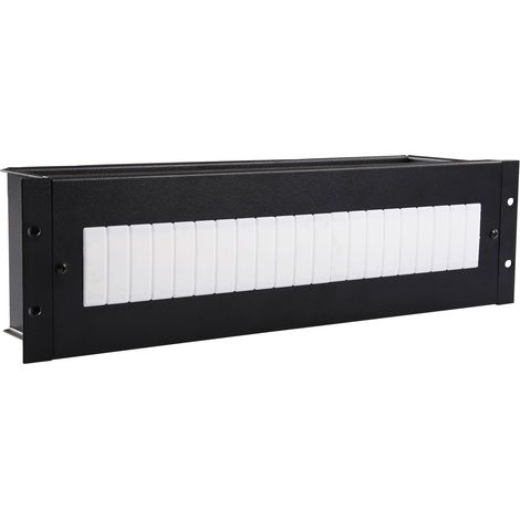 Lanview 3U 19" Elektro-/DIN-Modul – schwarz, lanview-katalog-2024, RAX630BL