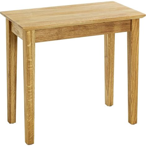 Table d'Appoint en Bois "Mani" 56cm Chêne (1/4)