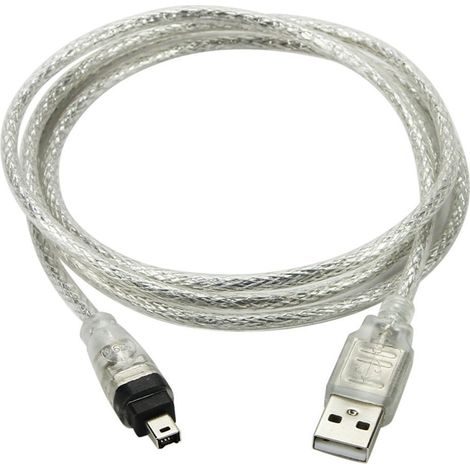 LaBlanc - Cable adaptador USB macho a FireWire IEEE 1394 de 4 pines macho iLink para Sony DCR-TRV75E DV