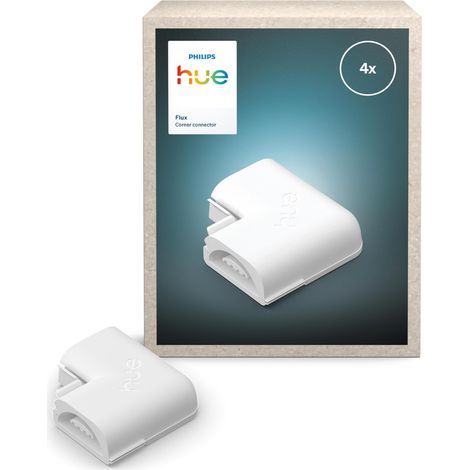 HUE FLUX CONNECTEUR D'ANGLE POUR RUBAN LED, ACCESSOIRES, EXTENSION À 90 DEGRÉS, ECLAIRAGE INTÉRIEUR FLEXIBLE, LUMIÈRE HOMOGÈNE,