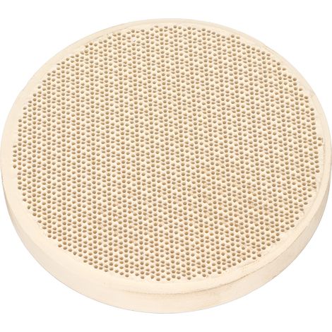Plaque de soudure en céramique à isolation thermique, de forme ronde et à structure alvéolaire, pour soudeur. (1/5)