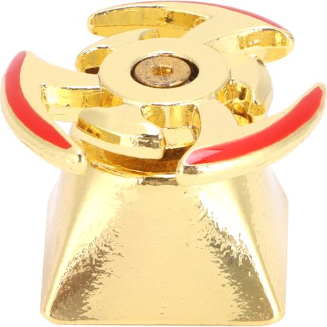 Touches rotatives en alliage d'aluminium, forme originale et spéciale, accessoires pour clavier mécanique universel, gyroscope doré (1/5)