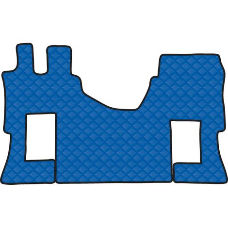 Tappeto unico in Skeentex - Blu - compatibile per Mercedes Actros MP4 (09/1109/19) cabina larga, no tunnel, sedile pass. pneumatico - Mercedes Actros MP5 (10/19) cabina larga, no tunnel, sedile pas