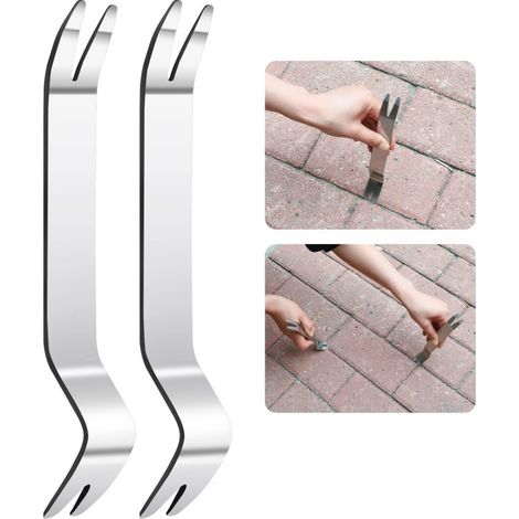 Irovami outils de levage de carrelage en acier inoxydable, outil de démontage audio, plaque de levier en métal en acier inoxydable, plaque de levier plate opposée (1/5)