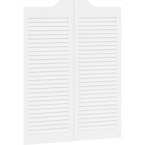 Maison Exclusive - Schwingtüren Weiß 100 x 40 cm Massives Kiefern