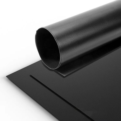 Oven Liner - 33 cm x 100 cm - Reusable Non Stick Oven Mat for Electric Oven Bottom Barbecue Rack Pan Liner - 2 Rolls with 2 Cutting Strips - Black (1/5)