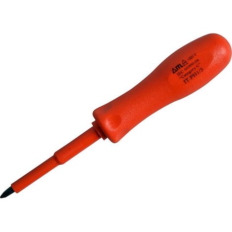 Insulated Screwdriver Phillips No.1 X 75Mm (3In) (1/3)