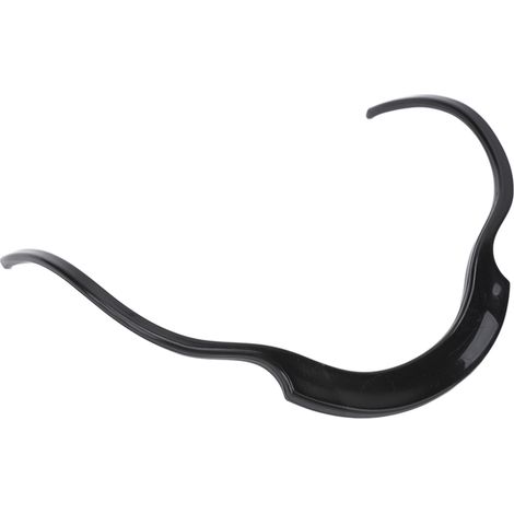 Gabarit de barbe, pochoir à courbe symétrique pour moustache et favoris, outil de mise en forme des poils du visage, noir (1/5)