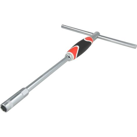 Clé à douille SW 13 mm 310 mm - avec poignée en T