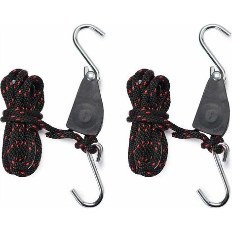 Sangles Cliquet 1/4 pouces Rope Ratchet Pour Lampe de Coissance 2 pièces Corde de Crochet Réglable (1/5)