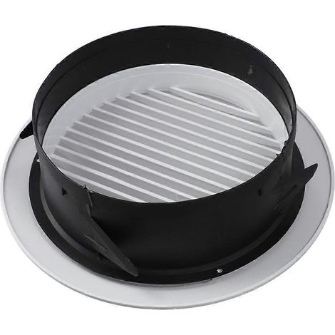 Grille d'aération murale ronde et réglable en ABS pour l'évacuation et la circulation de l'air, idéale pour une installation au plafond, contrôle efficace du débit d'air (1/5)