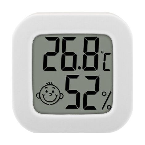 5pcs Mini Portable LCD Thermometer Hygrometer Indoor Temperature Humidity Meter, High Accuracy -58℉-158℉ 10% 99% RH Digital Humidity Sensor for Living Room Baby Room Warehouse Greenhouse Garden (1/5)