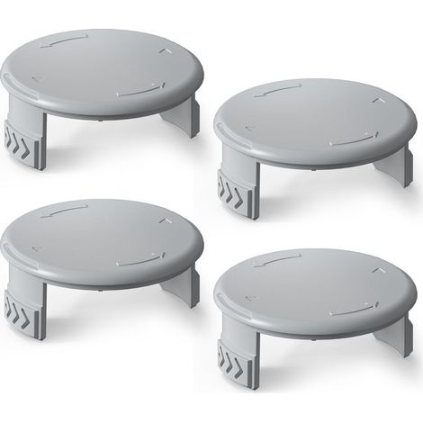 Jeu de 4 caches-bobines — Compatible avec les tondeuses à gazon (caches-bobines) et les débroussailleuses (ressorts de cache-bobine dédiés) (1/5)