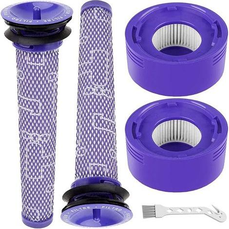 Accessoires Dyson V7, V8 – 2 Filtres Avant + 2 Filtres Arrière + Petite Brosse (1/5)