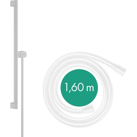 Hansgrohe Unica - Asta doccia 66 cm con flessibile doccia, bianco opaco 24402700 (1/5)