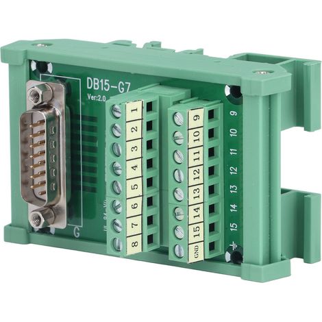 Module répartiteur de connecteurs d'interface mâle DB15-G7 à bornier, 60 V CC (1/5)
