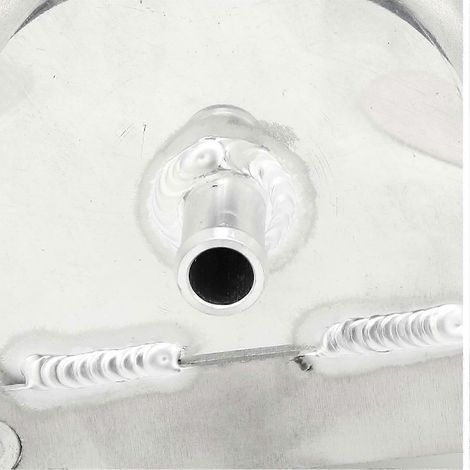 Vase d'expansion pour liquide de refroidissement automobile 1,3 L, en alliage d'aluminium, référence 17137529273, compatible avec les modèles SR52 F54 de 2002 à 2006. (1/5)