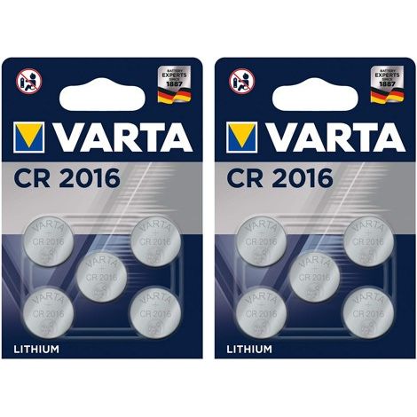 .Varta CR2016 Blister de 5.