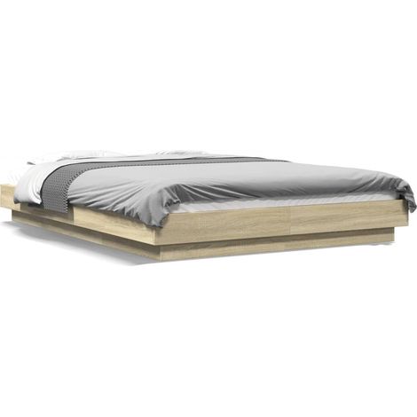 Cadre de lit chêne sonoma 120x190 bois d'ingénierie (1/5)