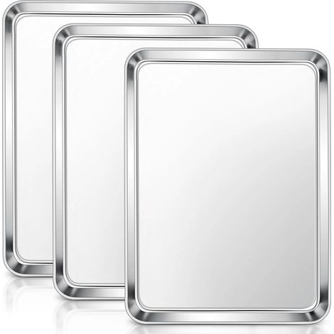 Teglie in acciaio inox per forno elettrico, set da 2. (1/5)