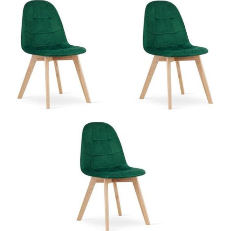 Leobert BORA silla terciopelo verde oscuro diseño atemporal