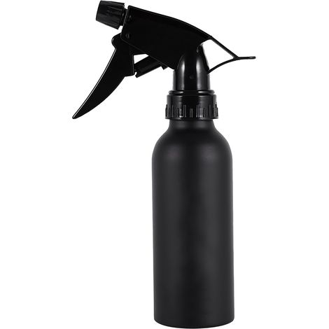 Flacon pulvérisateur 200 ml pour coiffure, vaporisateur à plantes fleurs pour salon & barbier (3200 Noir) (1/3)