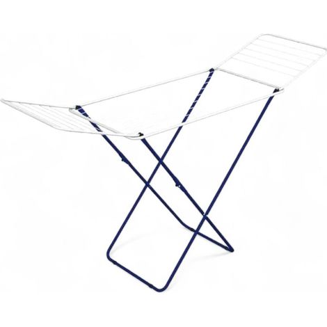 Tendedero de caballete de acero pintado con patas antideslizantes longitud del tendedero 18 metros dimensiones 180x55x107 cm