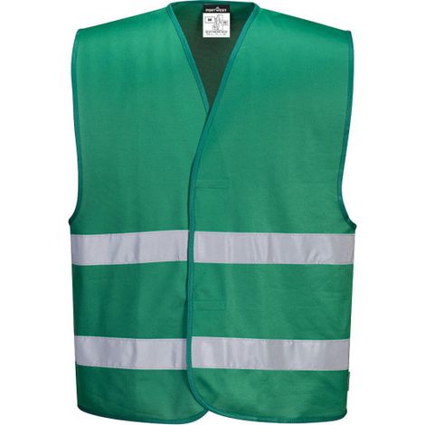 Chaleco de seguridad con cierre autoadherente, nuevos colores Iona PORTWEST F474 L/XL Verde botella