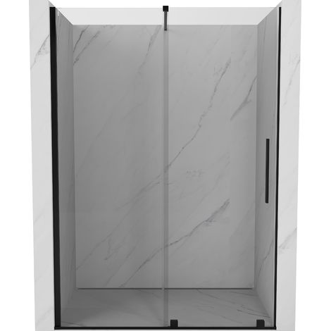 Mexen Velar porta doccia scorrevole 150 cm, trasparente, nero - 871-150-000-01-70 (1/5)