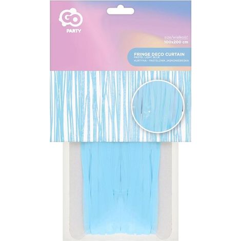 Tenda color azzurro pastello 100x200 cm