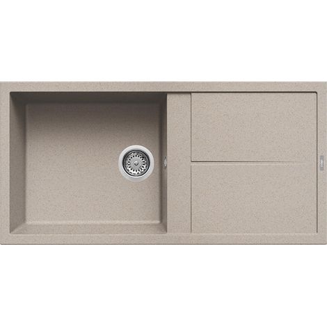 Lavello Elleci Incasso 1 vasca 100x50 Unico 480 Granitek Avena LGU48051