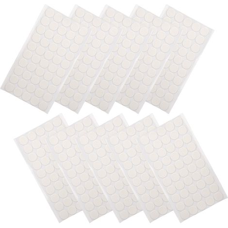 20 mm wasserfeste, selbstklebende Klettpunkte, 500 transparente Klettverschlüsse