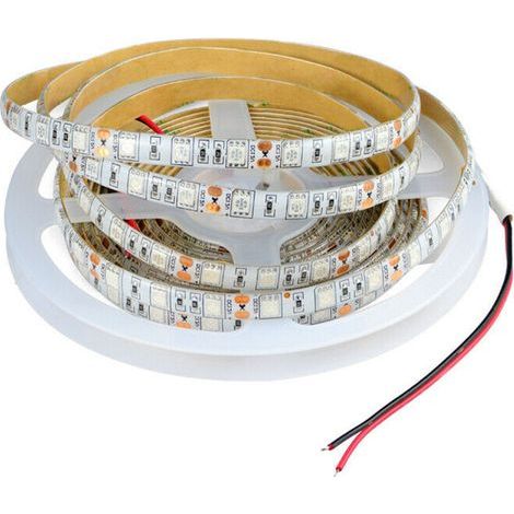 5m full spectrum horticultural LED strip, 300 LEDs (5050 chip), for hydroponic greenhouse cultivation, 5:1 ratio, IP65 waterproof.