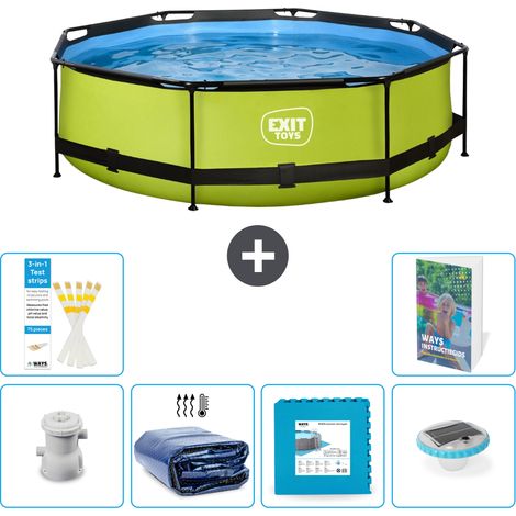 Exit Pool Rund - 300x76 cm - 7-teilig S326