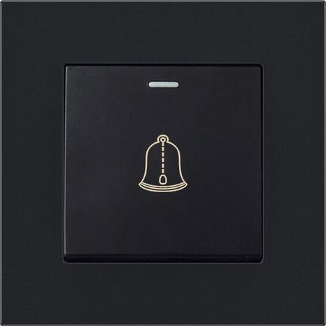 Bouton de sonnette extérieur étanche 220-250V – Panneau en verre trempé – Installation facile – 3,38 pouces de diamètre (1/5)