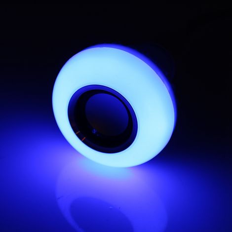 Ampoule LED RGB E27 12W avec haut-parleur Bluetooth et télécommande, pour écouter de la musique sans fil (1/5)