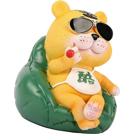 Statue en résine, accessoire du Nouvel An chinois, animal pour-Dark Green (1/5)