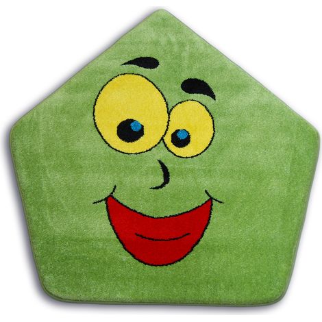 Carpet PAINT pentagon - 1553 green green round 100 cm