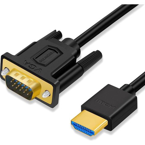 HDMI-zu-VGA-Adapterkabel – 1 m – vergoldet – 1080p – PC-Projektormonitor (1/5)